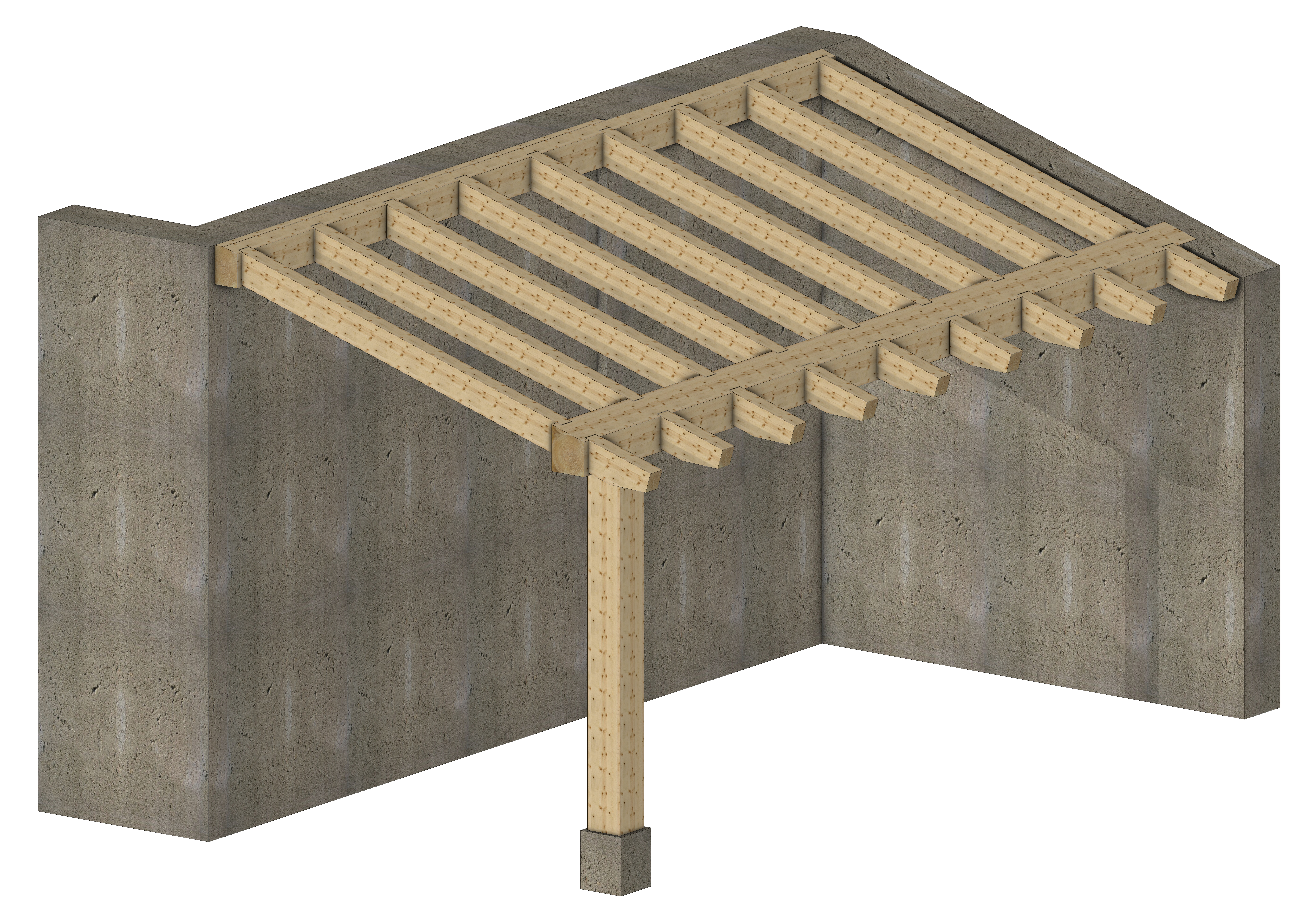 proyecto entramado pesado y madera