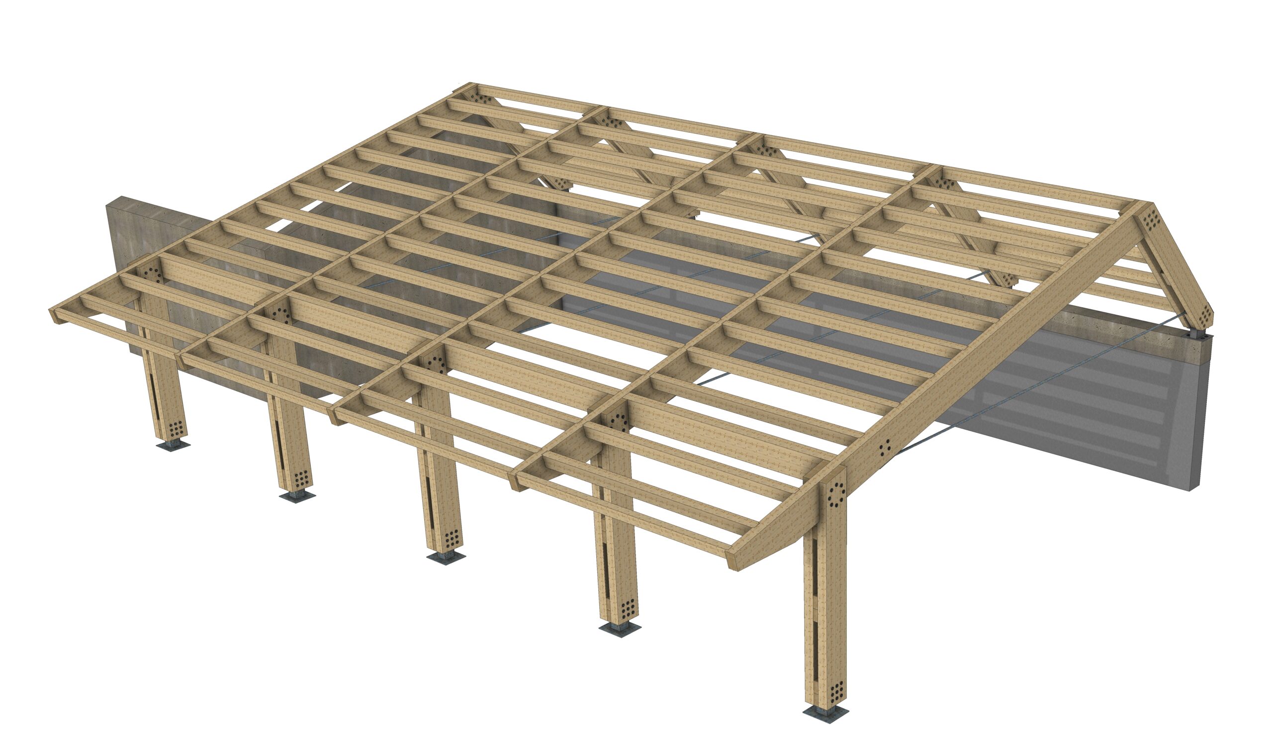 proyecto de porche en madera
