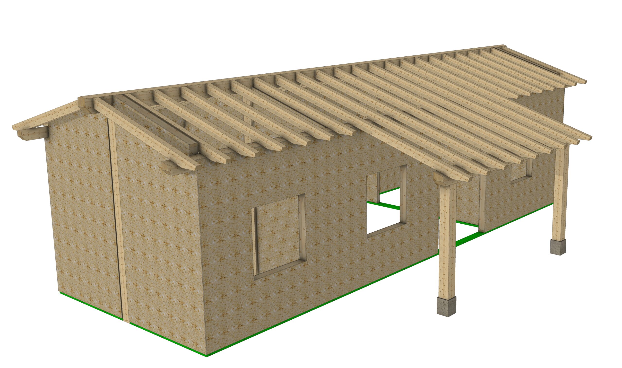 vivienda unifamiliar de entramado ligero